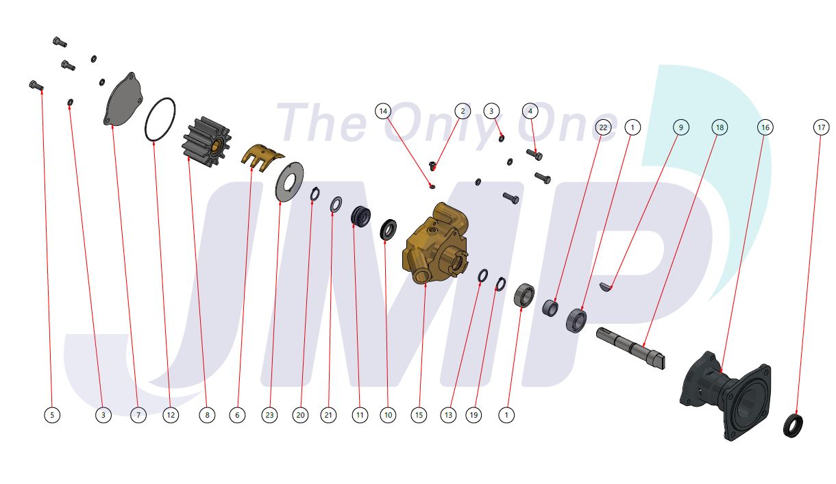 Minor kit JSM0161 for G1010 JMP JPR ON7310 & ON7312 Pumps