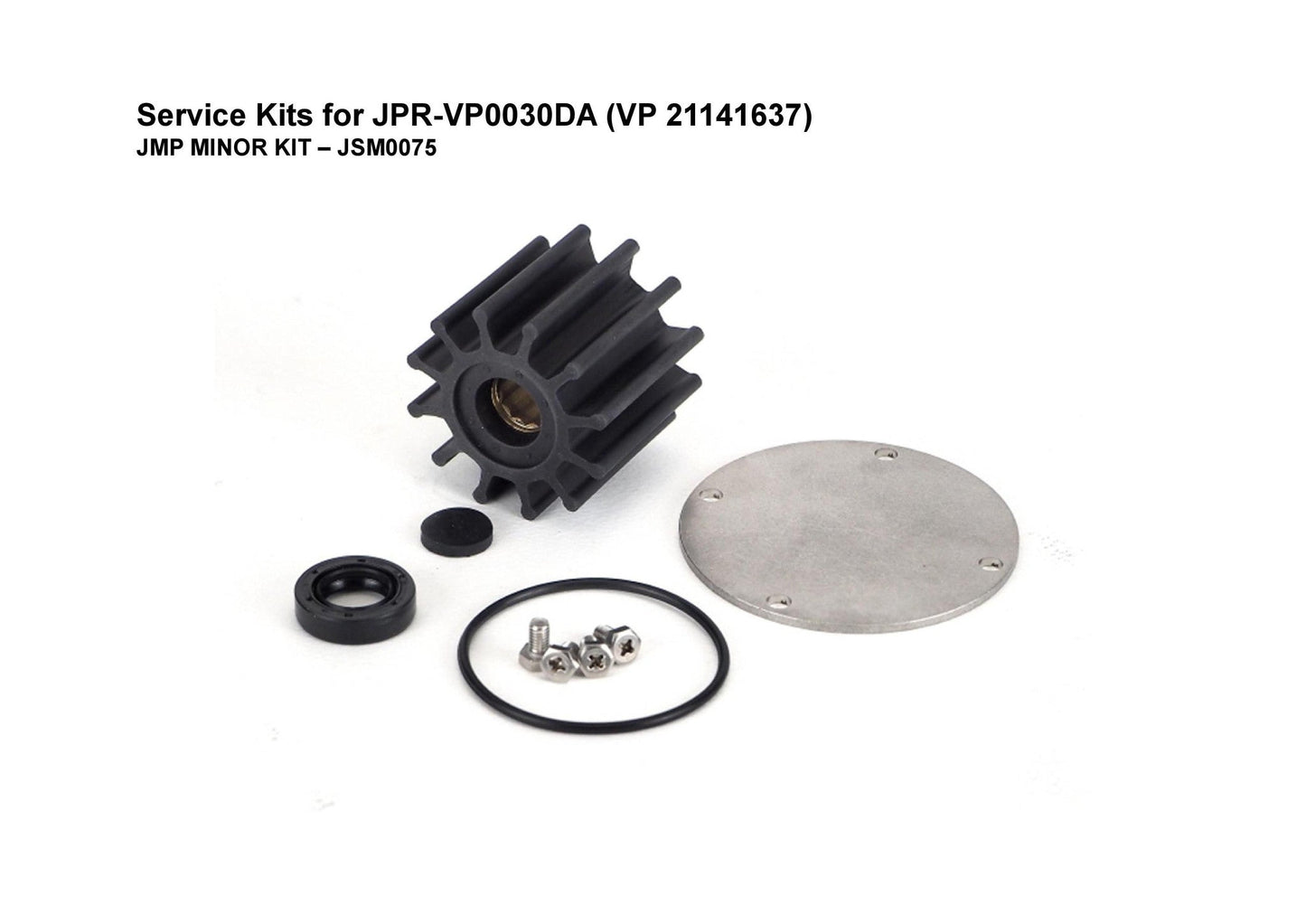 Minor Service Kit for Volvo Penta D3 Seawater Pump -21141637 JMP JSM0075