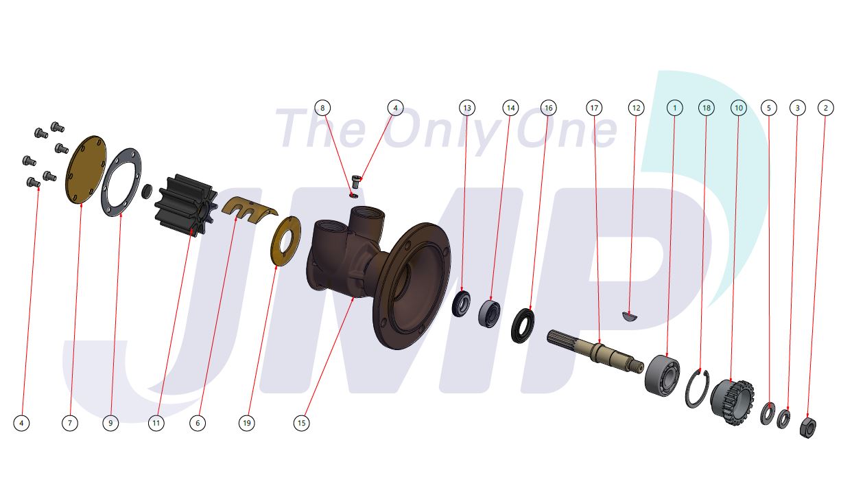 Detroit Diesel 2-71 Series Seawater Pump Replacement