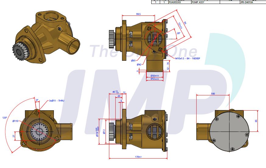 JMP JPR-D4010 used on DOOSAN L136T/136TL/086TI