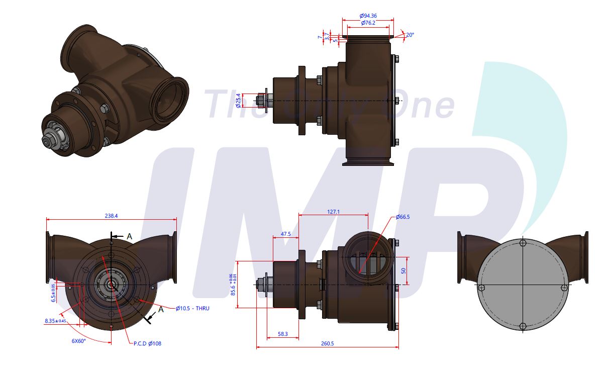 MTU Detroit Diesel 60 Series Seawater Pump Replacement