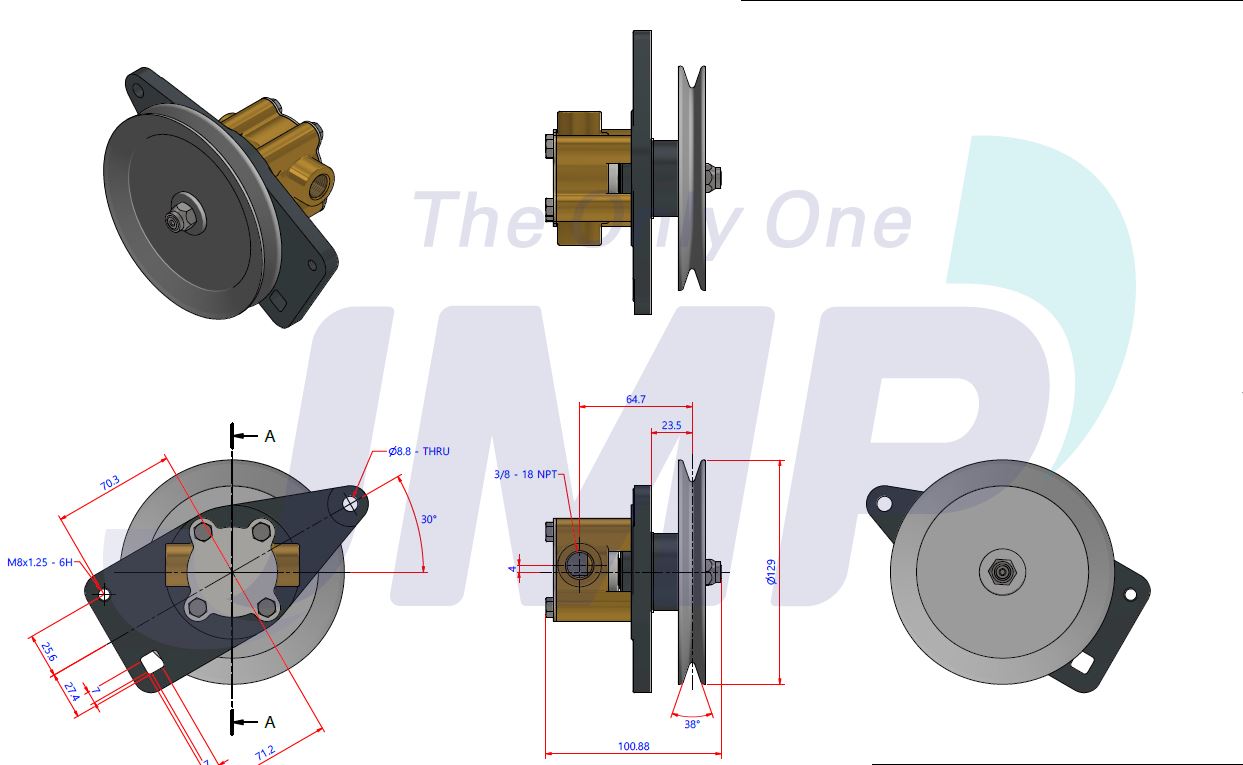 Onan MDKBH MDKAU MGKBC Seawater Pump (Sherwood G8002) 132-0430 Replacement